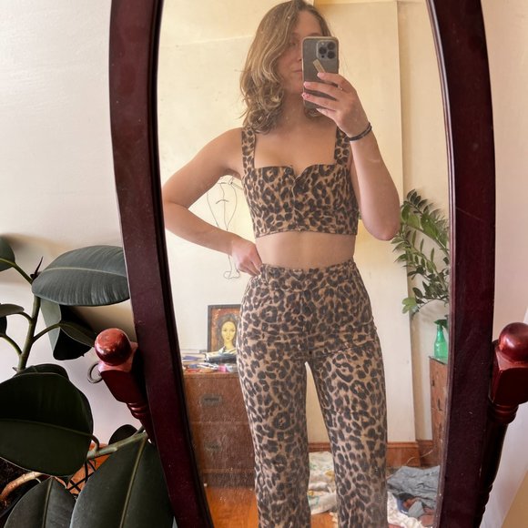 Reformation PERFECT leopard print set - Picture 6 of 9